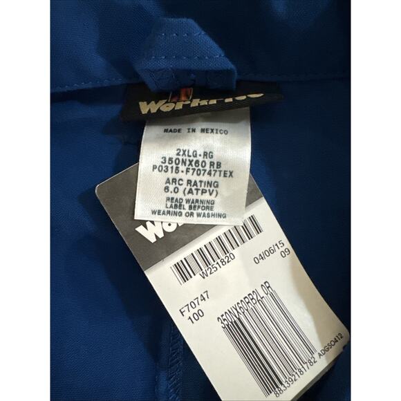 Workrite Men's 2XL ARC 6.0 ATPV Blue Lab Coat - Picture 3 of 7